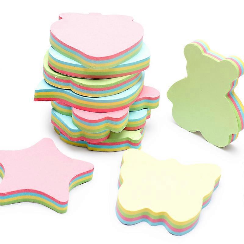 Creative Sticky Note Set: Heart, Tree, and Bear Shapes for All Your Needs