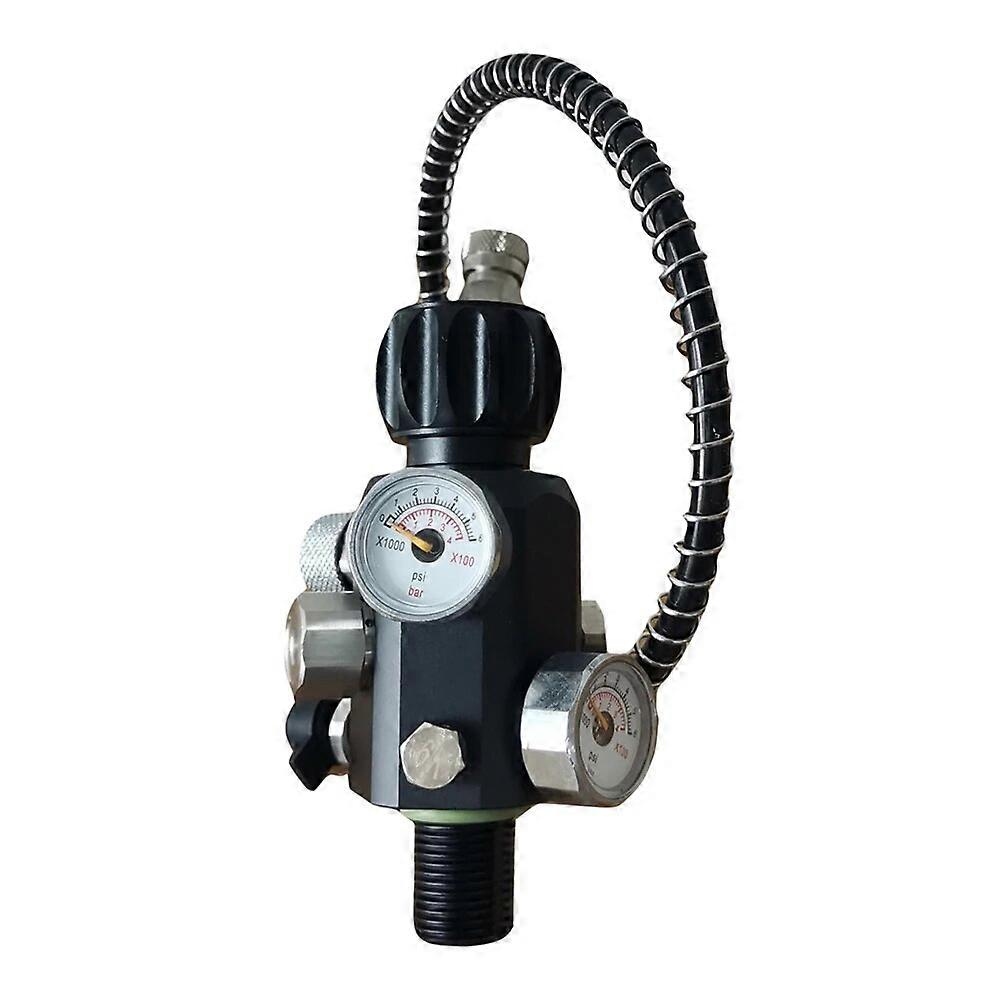 Regulated Output High Pressure Tank Charging Valve M18*15 Thread Air Fill Station Gas Cylinder Refill Adapter
