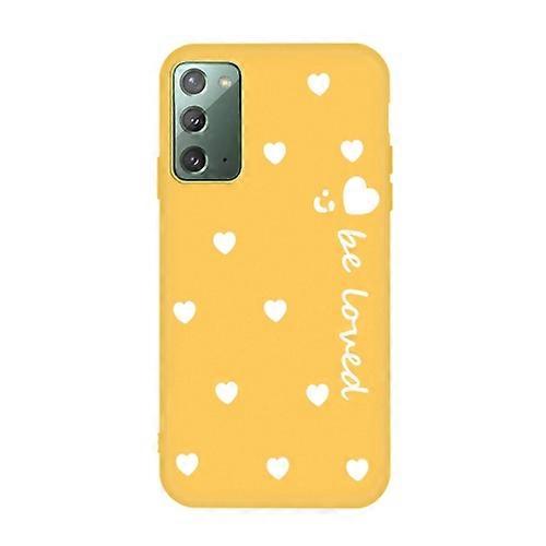 For Samsung Galaxy Note20 Small Smiley Heart Pattern Shockproof TPU Case