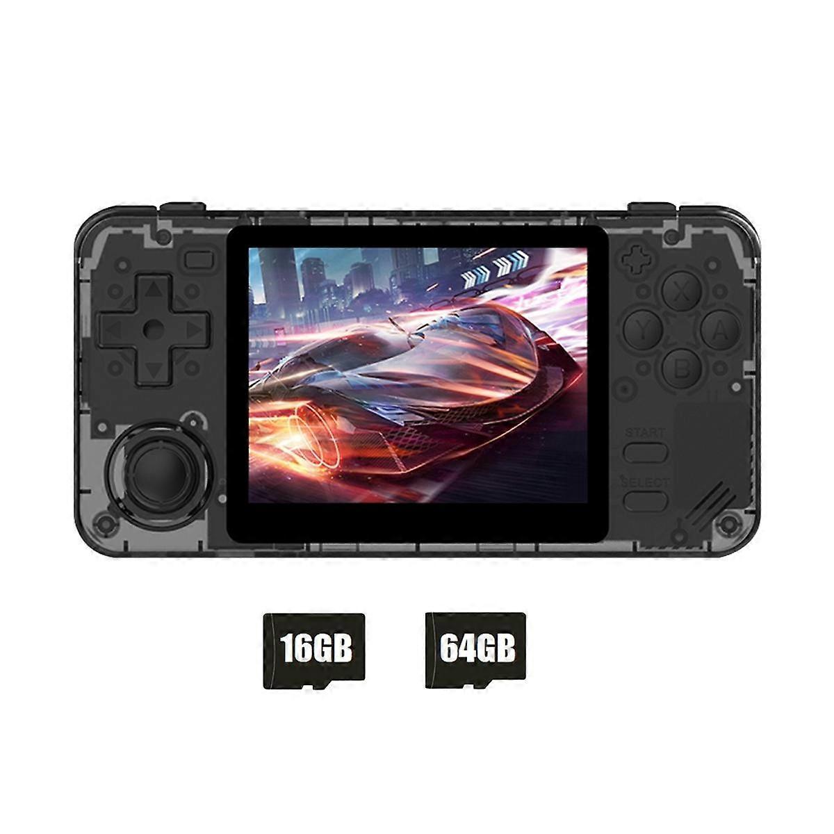 RGB10X وحدة تحكم ألعاب محمولة 16 جيجابايت + 64 جيجابايت 3.5 بوصة شاشة IPS مفتوحة المصدر للعبة فيديو PSP Simulator