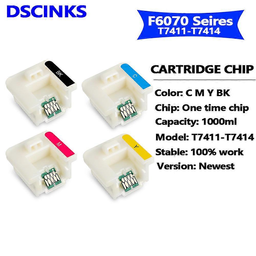 T471X T7411 T7412 T7413 Chip For Epson Surecolor F6000 F7000 F6070 F7070 F7200 F7100 F9200 printer Ink Tank ChipSet T741X-T7414