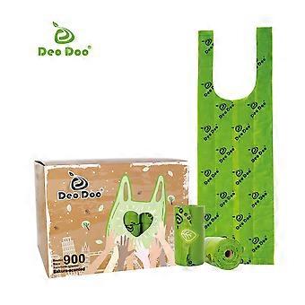 Dog Poop Bag with Handle Biodegradable Sakura Scented Thick Pet Waste Bag Refills in Rolls with Dispenser