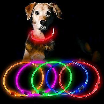 Usb Rechargeable Led Necklace Lighted Up Safety Bracelet Glowing Necklace Glow In The Dark Super Bright