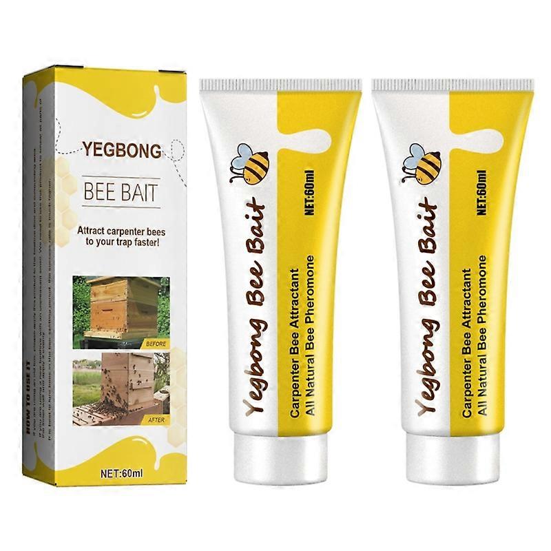 2Pcs 60ml Bee Attractant Beekeeping Tool Outdoor Wild Bees Catcher Catching Bee Hive Swarm Liquid Useful Practical For Beekeeper