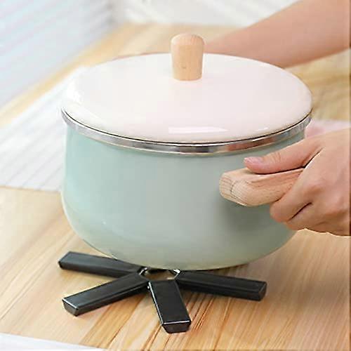 Creative Folding Heat Insulation Pad, Placemats Foldable Bowl Cup Pad Kitchen Dining Table,Foldable Non Slip 2PCS