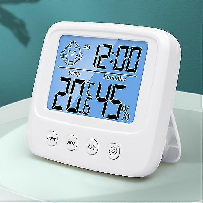 Indoor Thermometer Set Of 2, Humidity Meter With Backlight, Weather Instruments, Humidity Sensor Function //clock/date