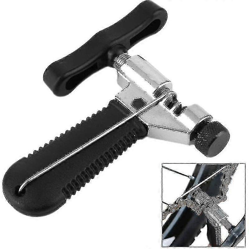 Chain Breaker Tool, Universal For 7 8 9 10 Speed Chain Link Removal With Stainless Steel Backup Pins, Easy Using Bike Chain Splitter Cutter Portable C