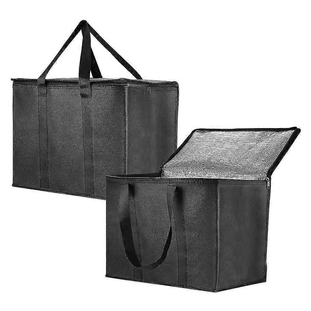 Insulated Reusable Grocery Bag For Shopping,extra Large Size With Sturdy Zipper And Reinforced Handle