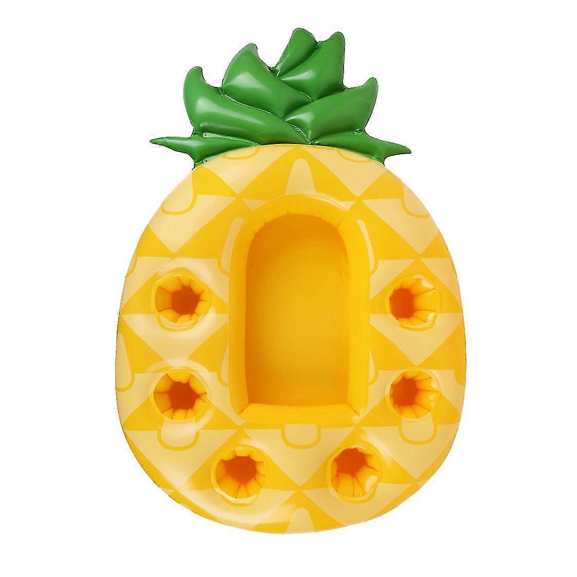 Inflatable Pineapple Drink Float, Large Capacity Pool Cooler Drink Holder Floating Beverage Salad Fr
