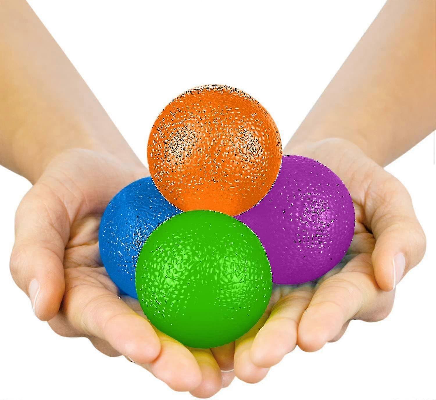 Squeeze Balls For Hand Therapy, Exercise, Arthritis - Resistance Strength Squeezing Egg Trainer