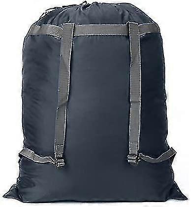 Navy Extra Large Laundry Bag Backpack, Sturdy Heavy Duty Laundry Backpack With