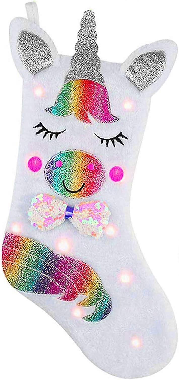 Christmas Stocking with LED Light Sparkly