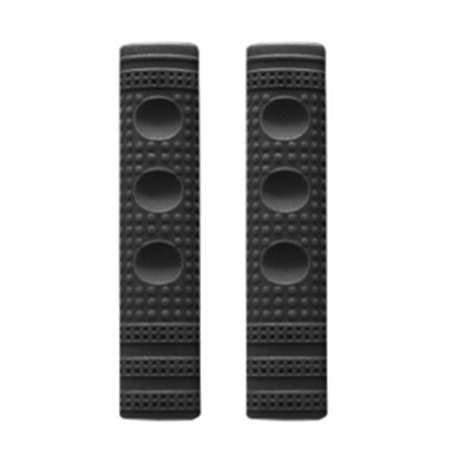 Kaesi 1 Pair Silicone Handlebar Sleeves Anti-slip High-elastic Wear-resistant Flat Bike Handlebar Grips Cycling Equipment