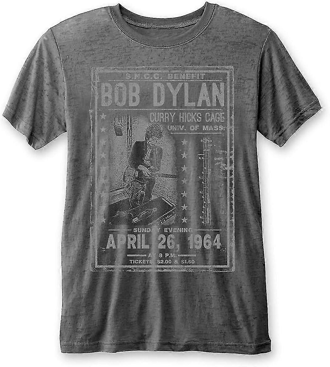 Bob Dylan 'Curry Hicks Cage' (Grey) Burnout T-Shirt (small)