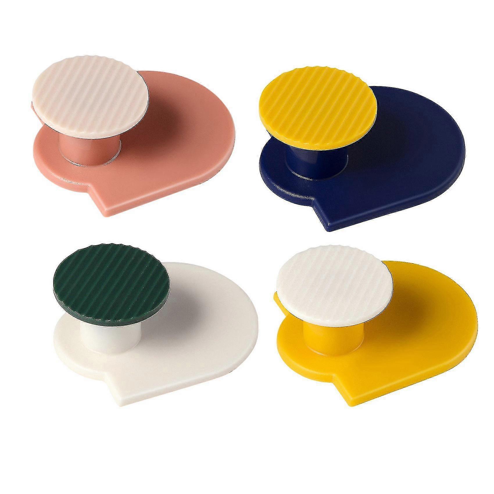 Compatible With4pcs Wall Hooks For Hanging Adhesive Hooks Kitchen Storage Rack Hook