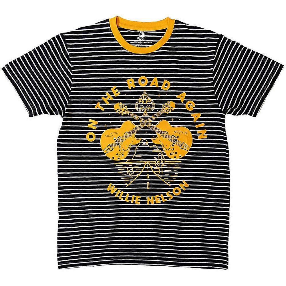 Willie Nelson On The Road Again Ringer T Shirt