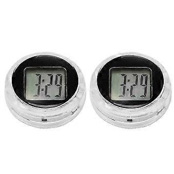 Universal Mini Moto Orologio Digitale Orologio Impermeabile Stick-on Moto Orologio Digitale [dia.1.1 "- 2 Pack]