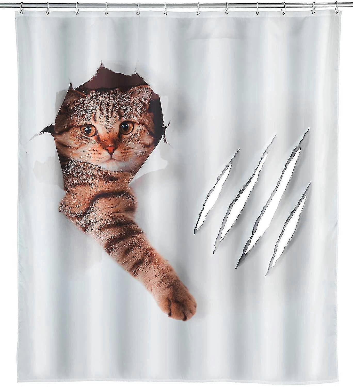 Cute Cat Shower Curtain