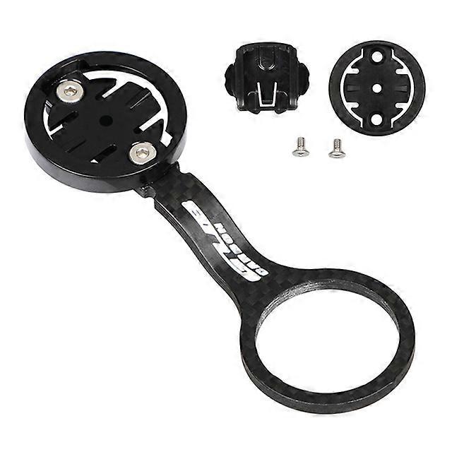Bike Computer Mount Carbon Fiber Cycling Speedometer Stopwatch Holder Camera Adapter Flashlight Holder for Garmin/Bryton/Cateye