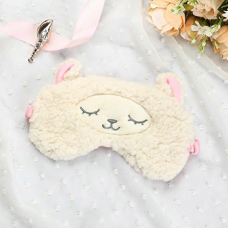 Plush Eyeshade Sleep Mask Eye Mask Sheep ShapeA