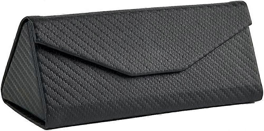 Collapsible Triangle Travel Glasses Case Foldable Flat for Eyewear Storage