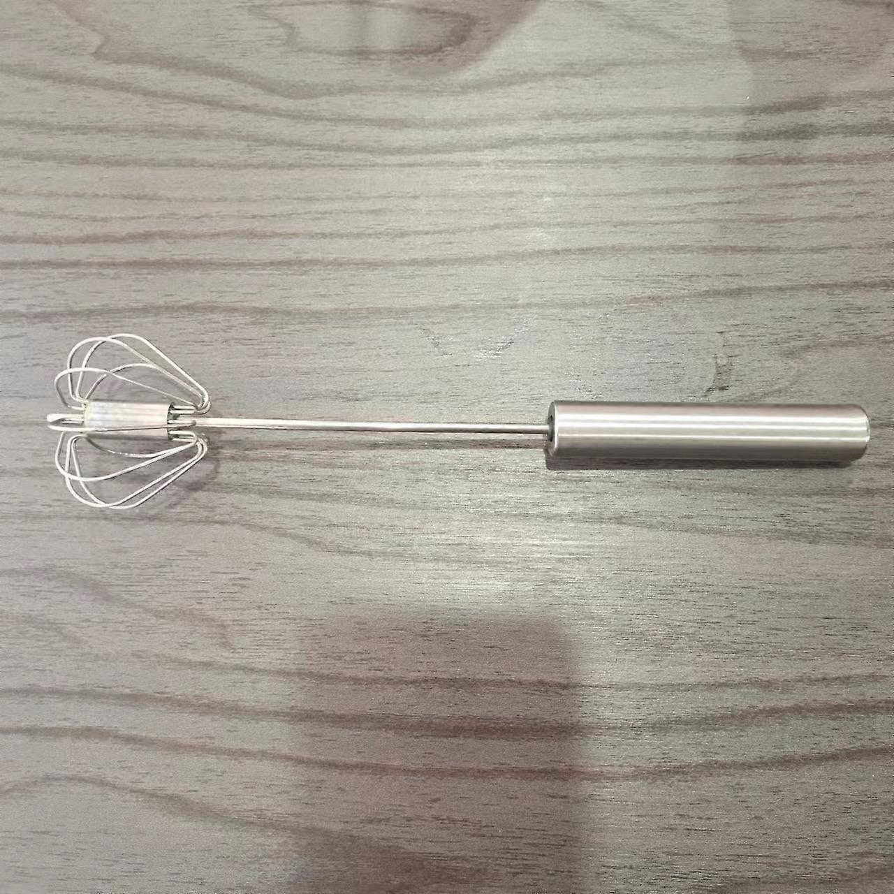 Æggepiskeris, håndpiskerisblender, æggepiskeris i rustfrit stål, mælkeskummer, roterende skubbemixer omrører til piskning, piskning, omrøring