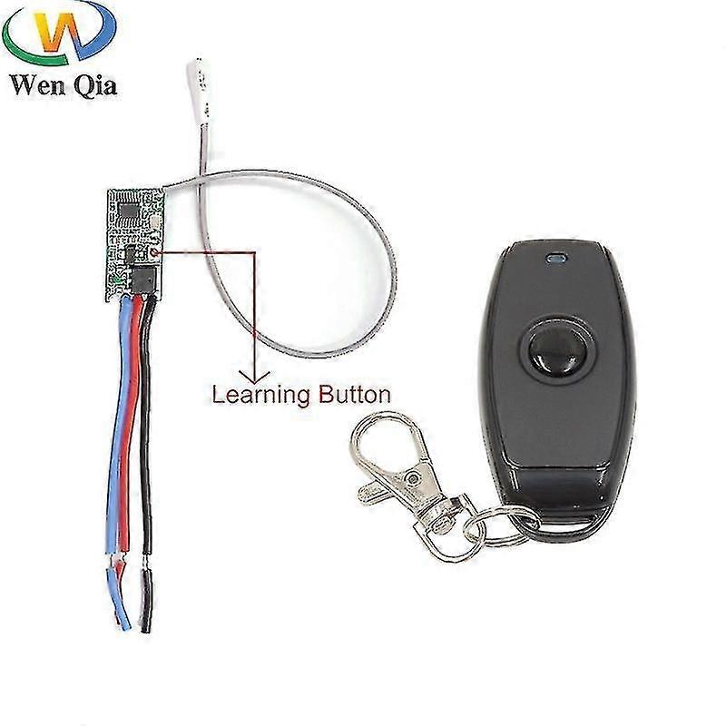433mhz Dc 3.6v 6v 12v 24v 1ch Relay Wireless Rf Remote Control Switch Mini Module With Transmitter F