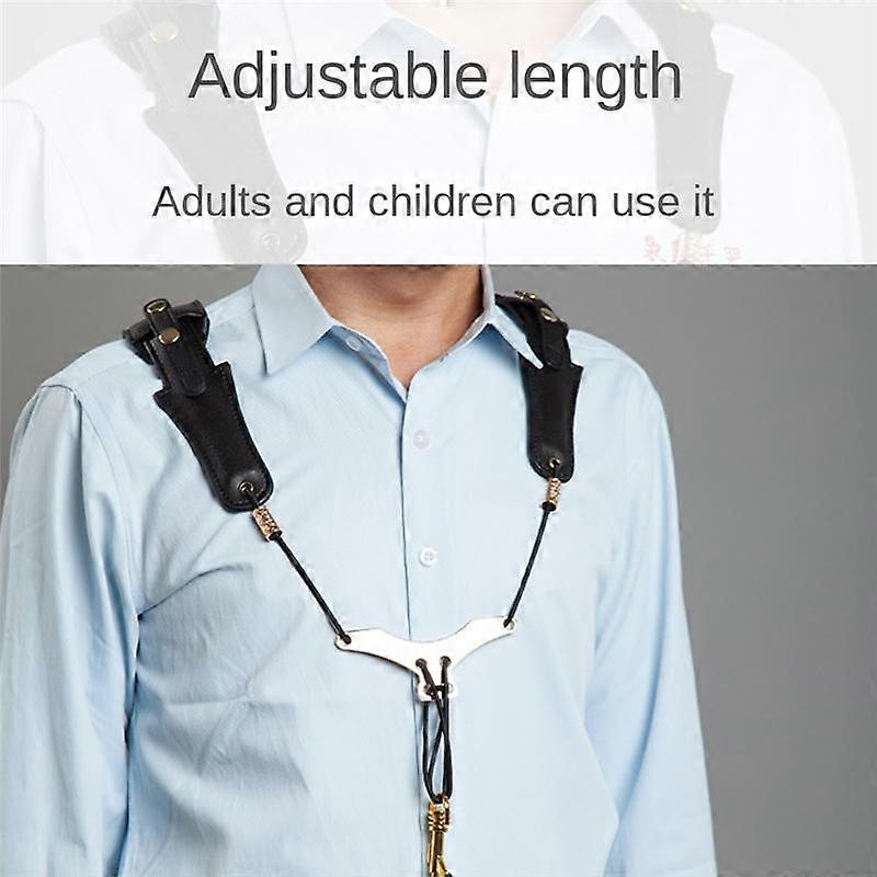 サックスショルダーネックストラップ調節可能なサックスダブルショルダーストラップハーネスサックス楽器アクセサリー