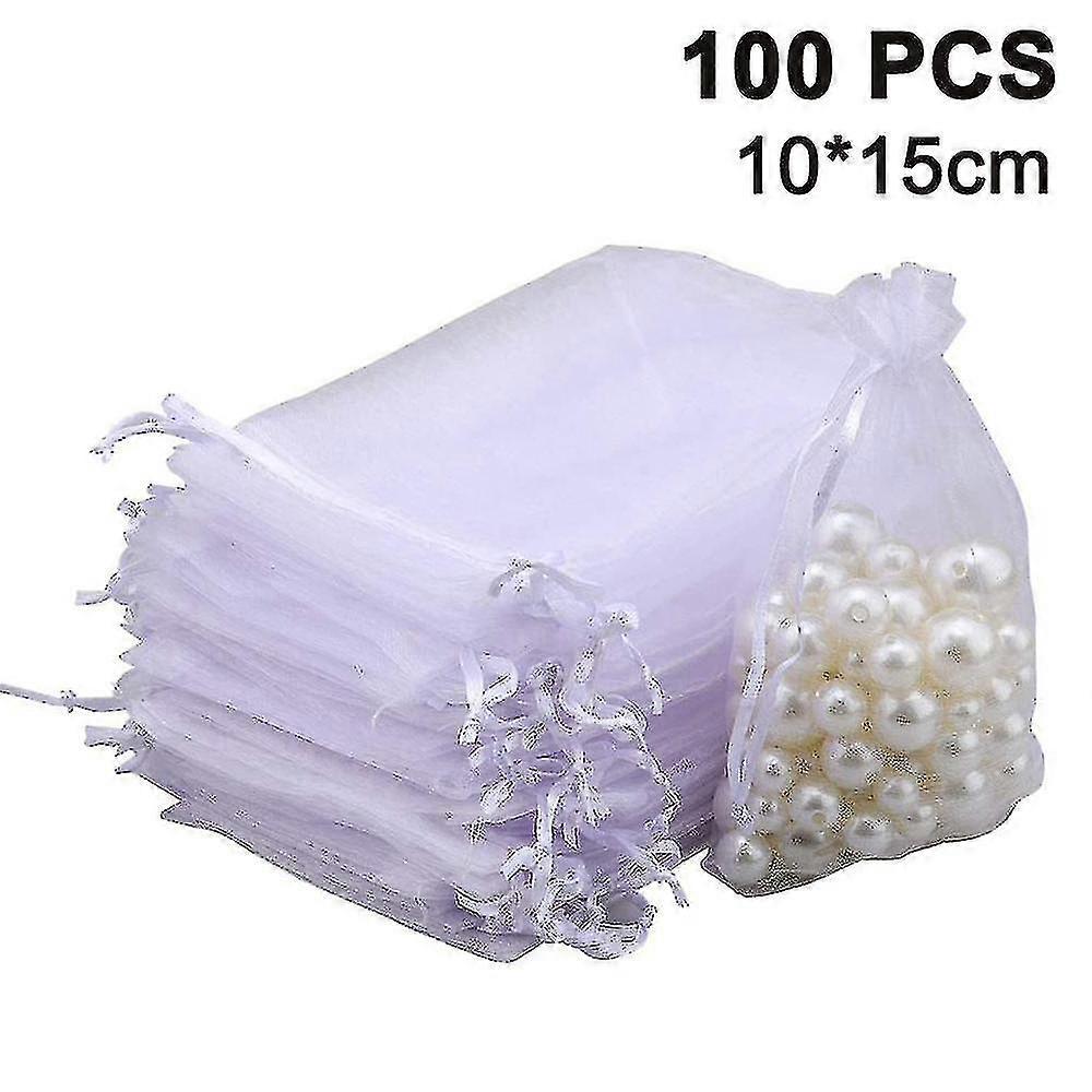 100pcs String Sieraden Pouches Bruiloft Gunst