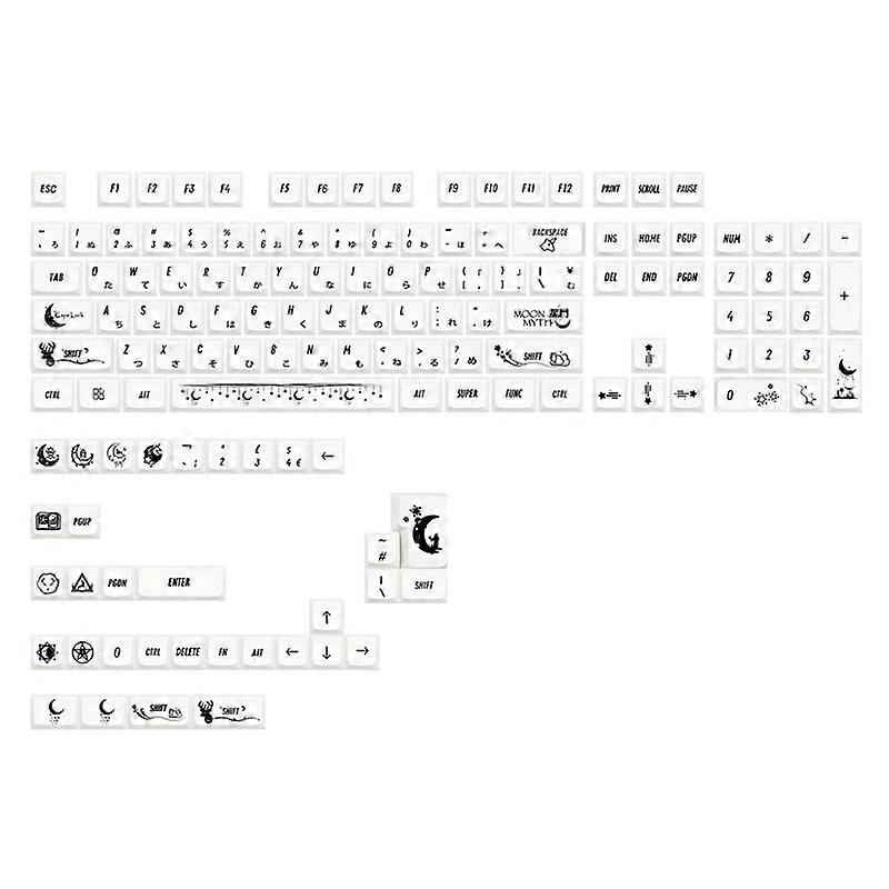 138 Moon Myth Keycaps for 61/64/68/75/84/87/96/980/104/108 Mechanical Keyboard