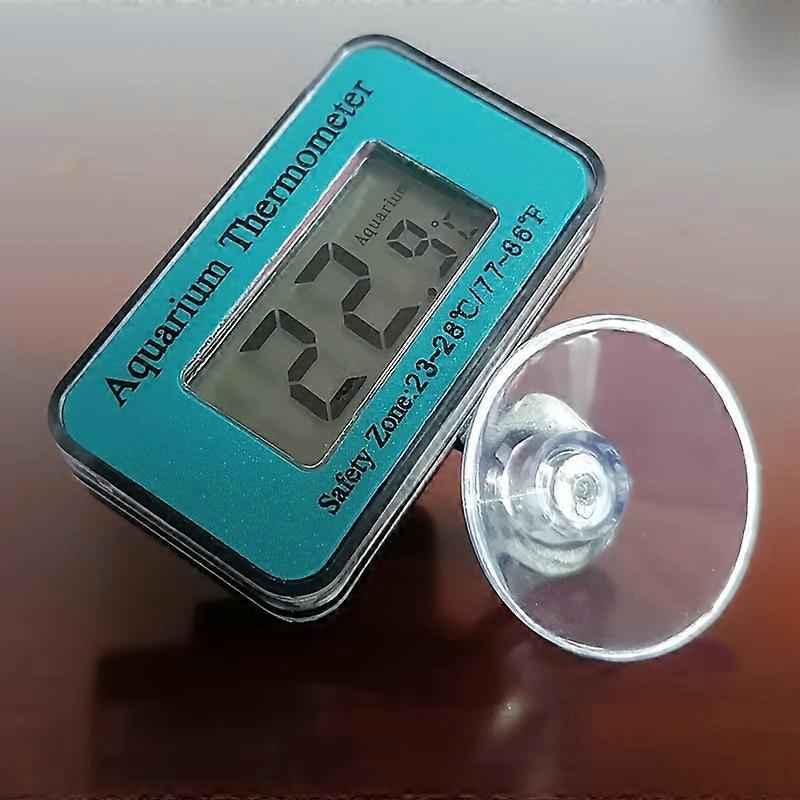 DCPET Waterproof Fish Tank Thermometer: Precision Celsius Readings, Easy Suction Setup, Battery Powered Digital Display