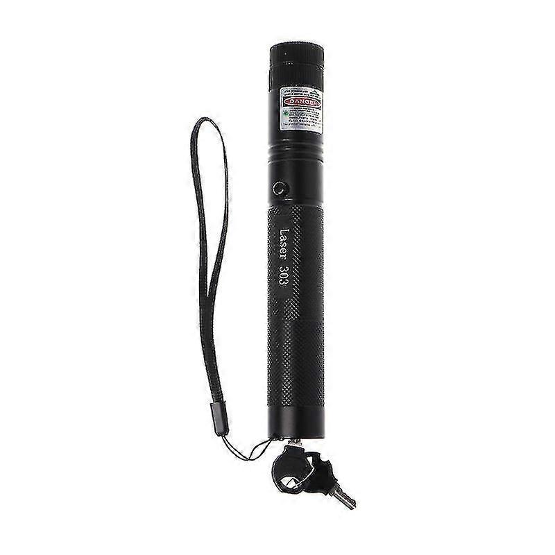 Stylo pointeur laser vert 5mw 532nm 303 - mise au point réglable - faisceau visible - noir