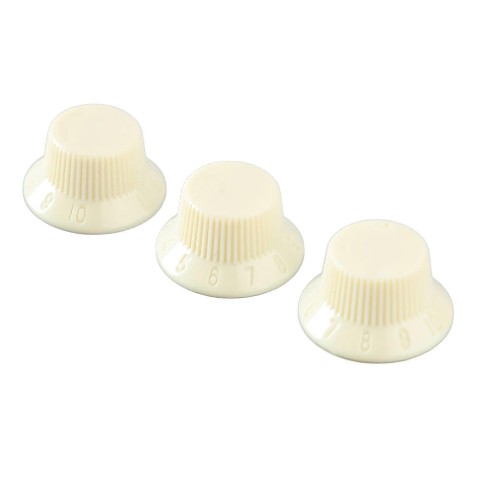 Guitar Control Knob Set - 1 Volume 2 Tone - Plastic Kit - Accessory Replacement
