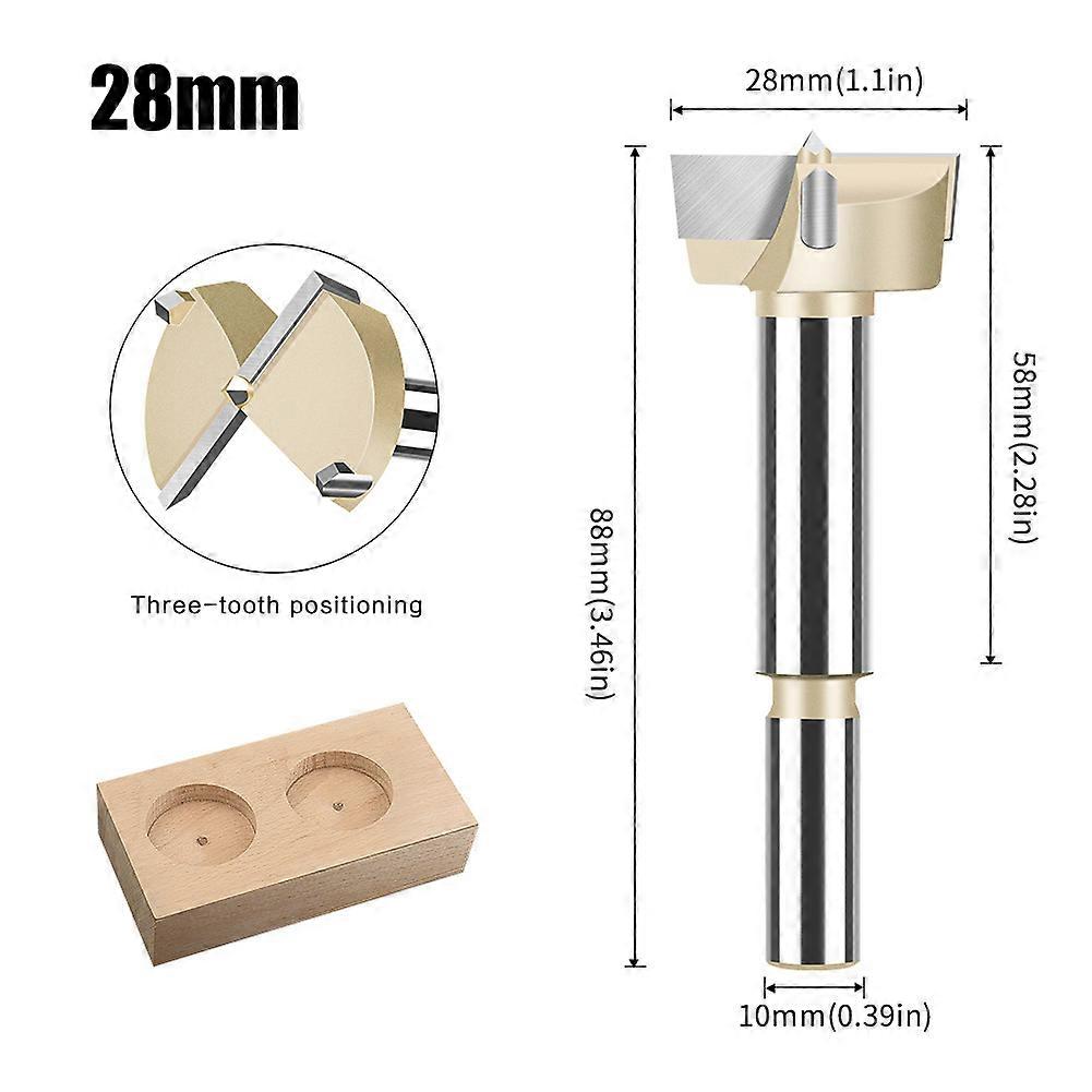 28mm Countersink Drill Bit Wood Drill Bit Woodworking Carpenter Hinge
