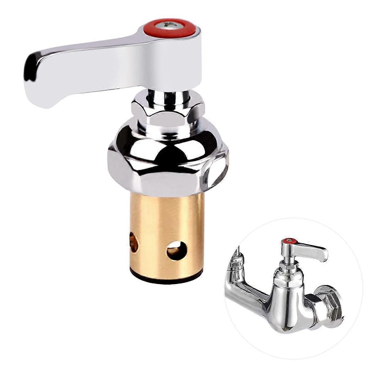 Brass Faucets Replacement Hot Side Handle Stem Assembly 002714-40 - Commercial Grade Kitchen Use wi