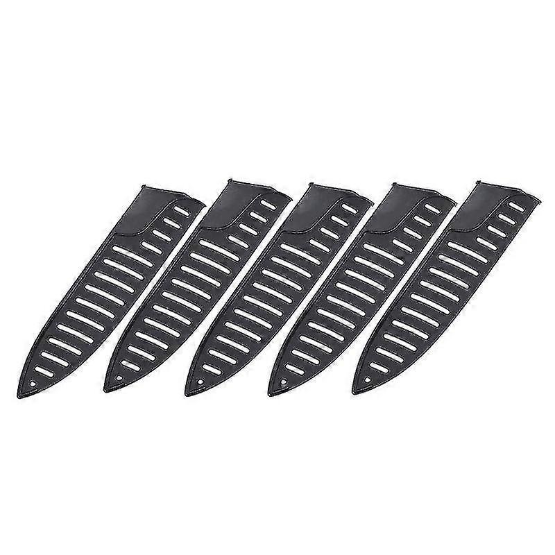 5pcs Plastic Kitchen Protector Cover For 8 Inches (black)