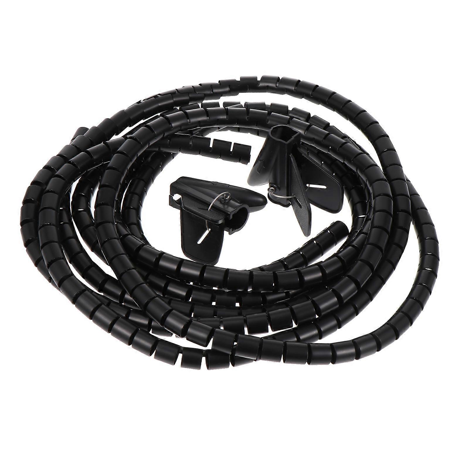 2pcs Cable Tube Organizer Cuttable DIY Cable Wrap Durable 2M Wire Sleeve