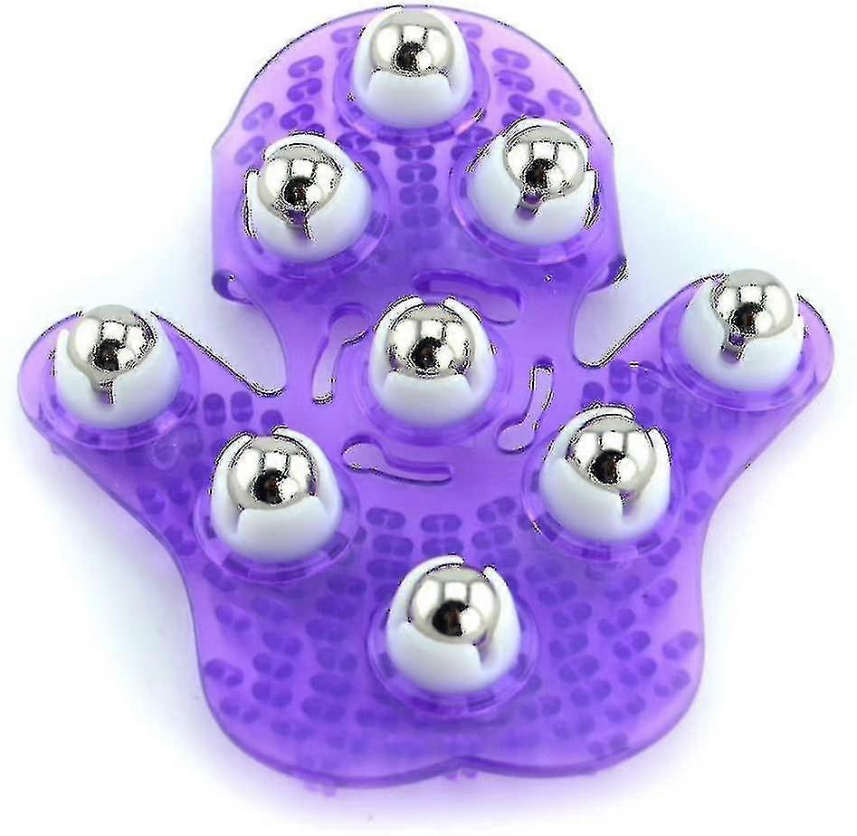 パーム型マッサージグローブボディマッサージャー9 360度ローラーメタルローラーボール美容ボディ