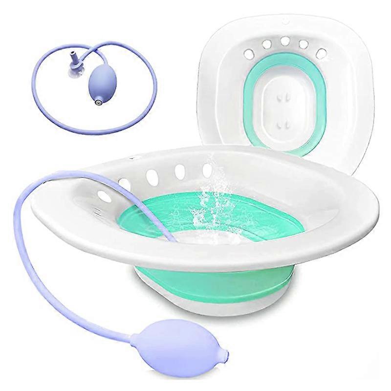 Bad för hemorrojder Sitz Bad för toalettsits Hopfällbart Sitz Badkar för vård efter förlossningen