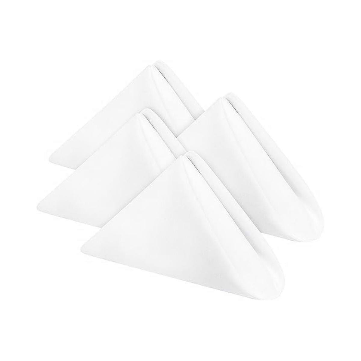 Serviettes en tissu Serviettes de table en coton avec bords ourlés, serviettes lavables parfaites pour les fêtes, les mariages et les dîners