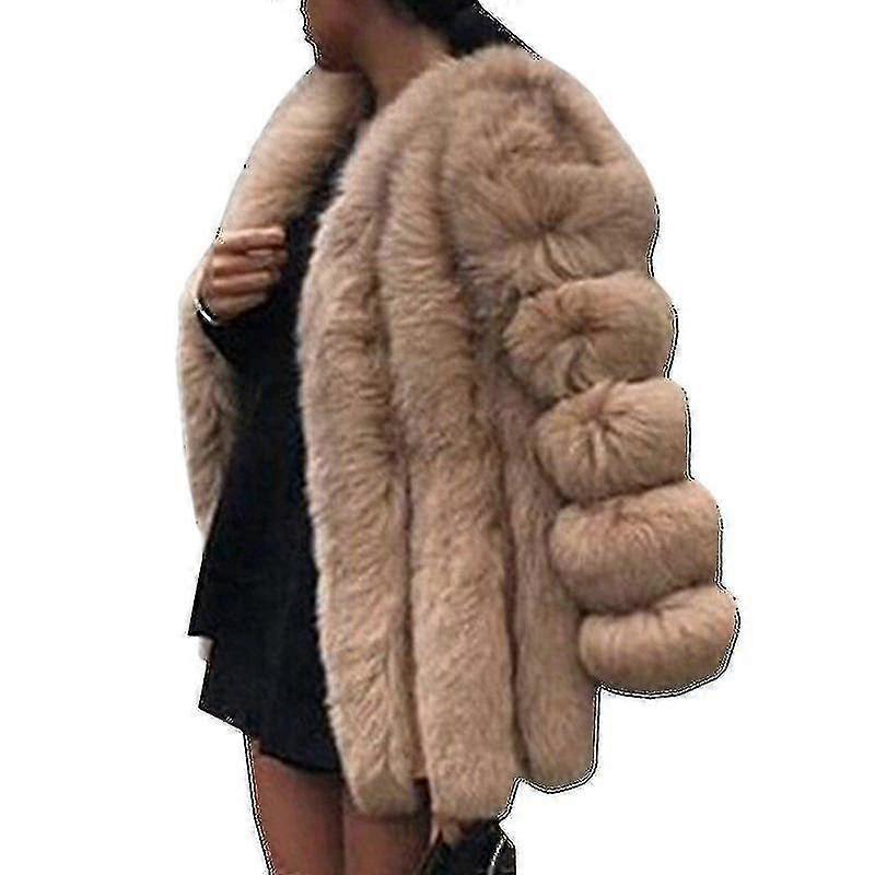 المرأة تيدي الدب فو معطف الفرو سترة ملابس خارجية كبيرة الحجم