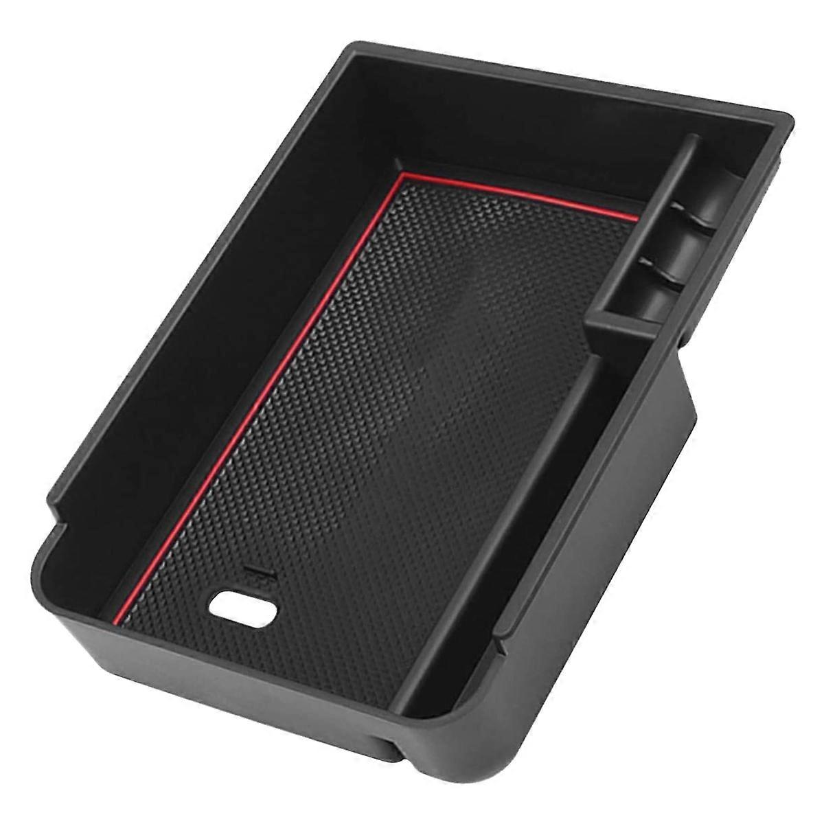 Car Console Armrest Box Holder Interior Organizer Glove Tray for Sentra 2020 2021 2022 Red
