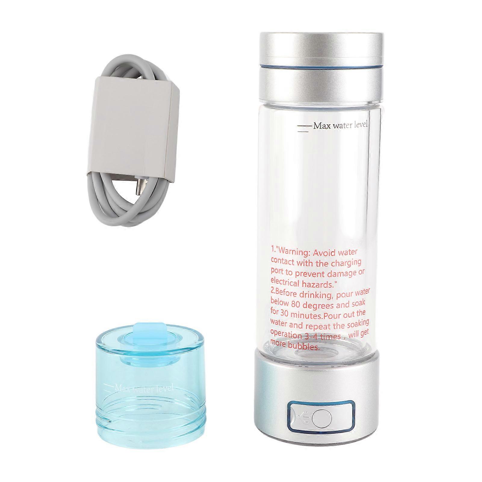 5V水素水ボトル260ML容量20009000ppb充電式ポータブル水素水発生器、N117イオン膜シルバー付き