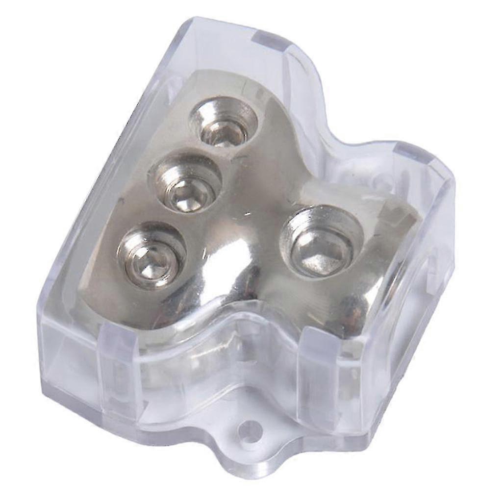 3-Way Car Audio Stereo Amp Power/Ground Cable Splitter Distribution Block