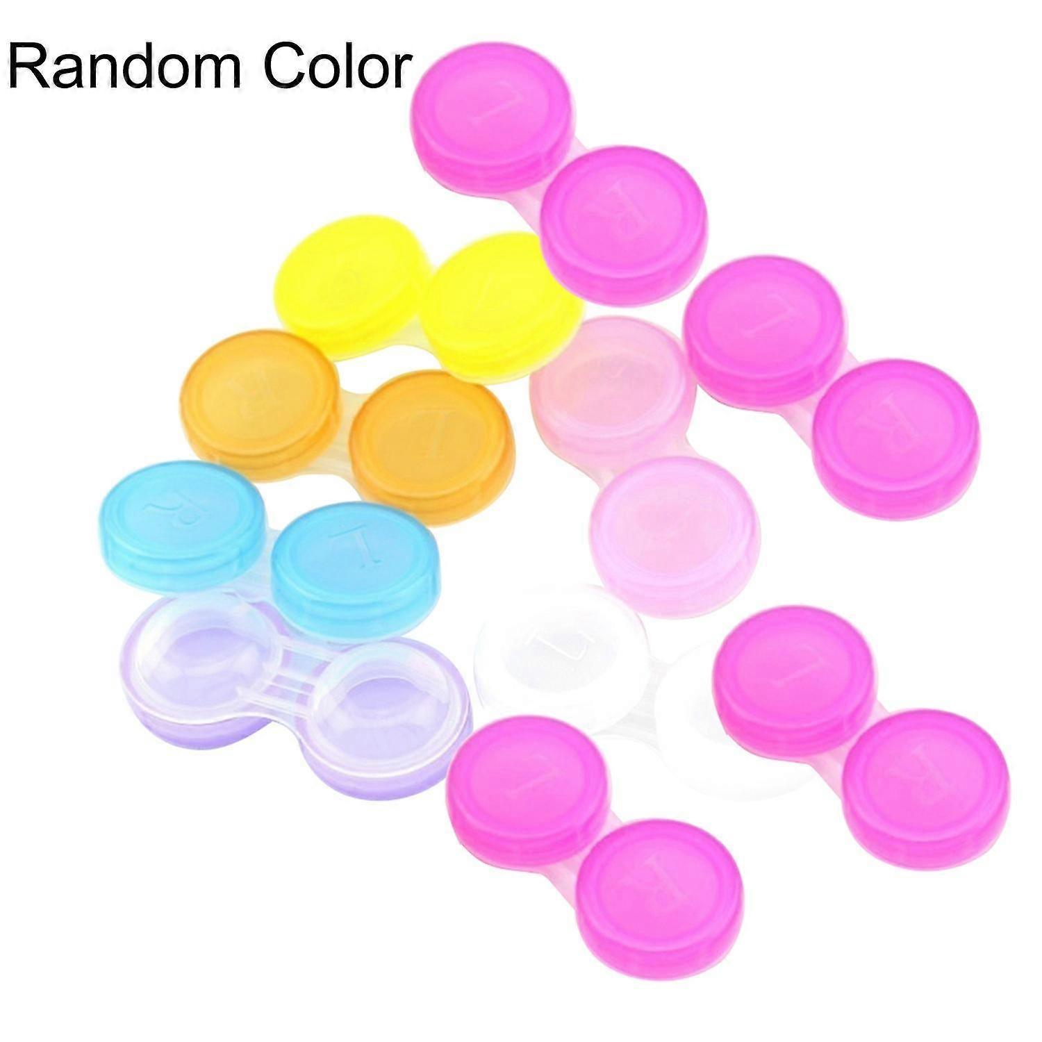 10 st bärbara mini-kontaktlinsfodral för resor