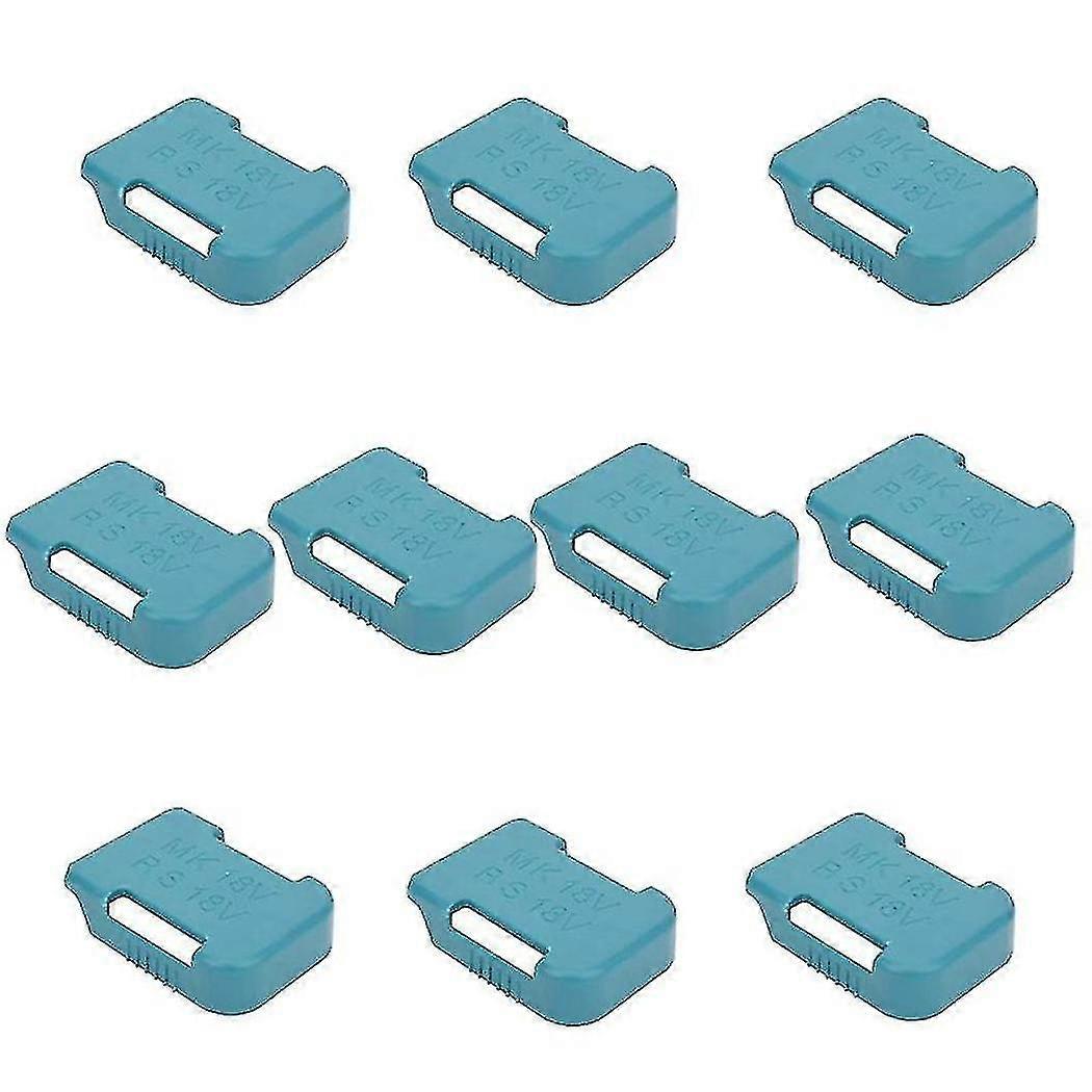 10pcs Battery Storage Rack Battery Holder Case For 18v Fixing Devices(blue)