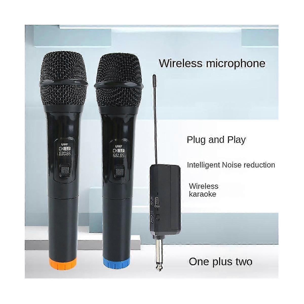 Wireless Microphone Uhf Dynamic Handheld For Home Party Smart Tv Speaker Singing