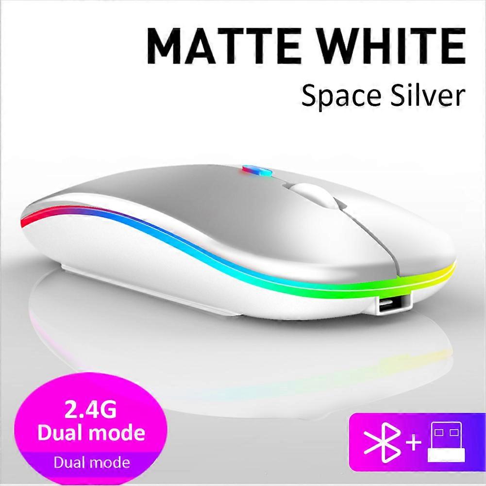 RYRA 2.4G Wireless Mouse Silent Bluetooth With USB Gaming Mouse Rechargeable LED Backlit Ergonomic Mouse For Laptop PC Macbook