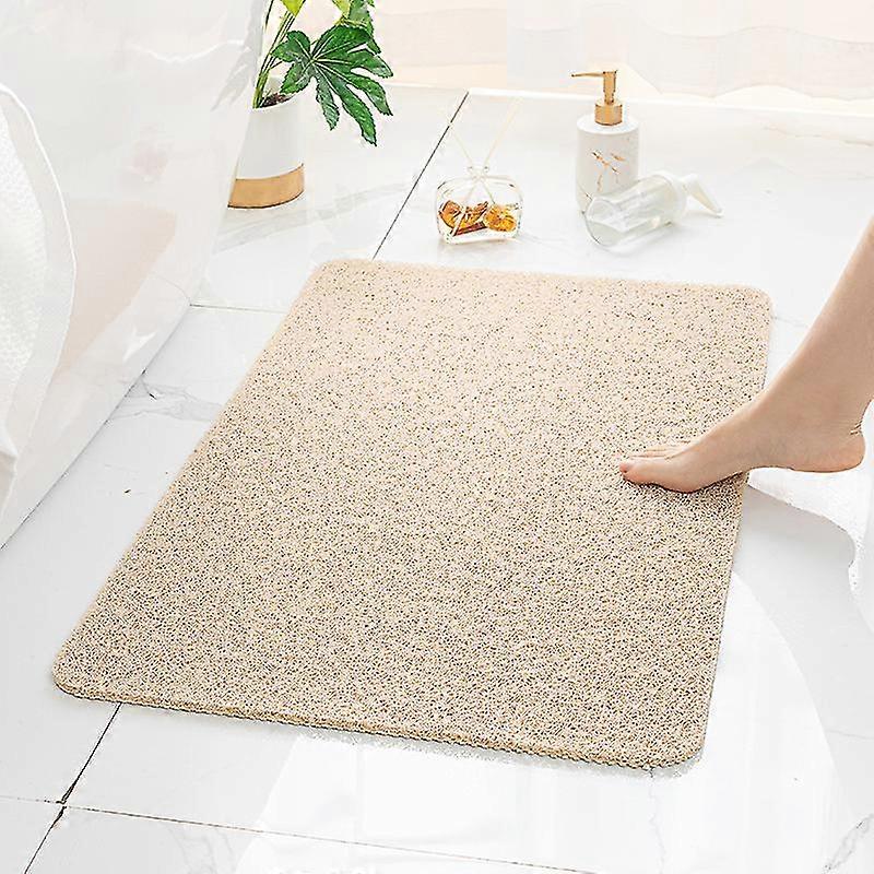 Non Slip Shower Mat, Comfortable Bath Mat For Textured Surface,quick Drying Easy Cleaning Shower Floor Mat (beige,1pcs)