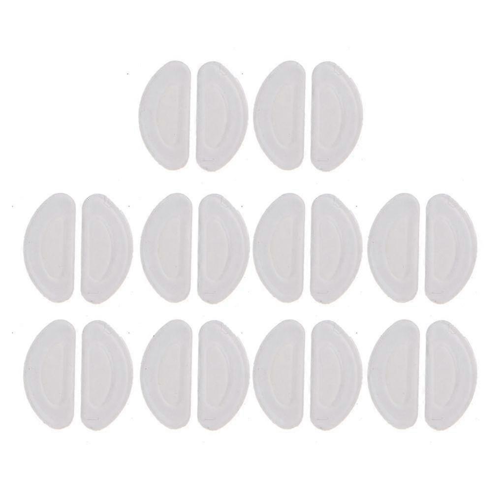 10 Pairs Soft Silicone Nosepads Non-slip Nose Pads Glasses Support Nose Pads